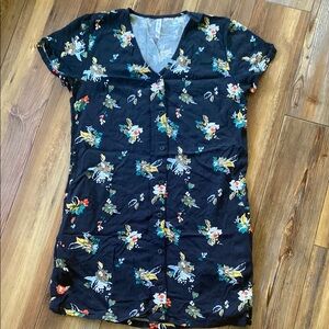 Floral Button-Down Dress